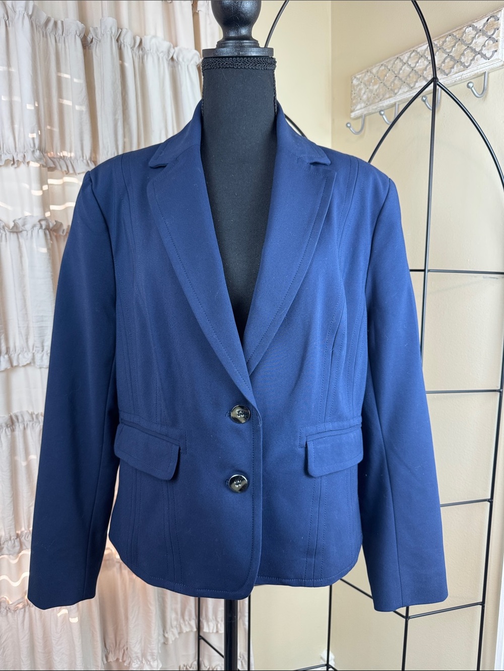 7TH AVENUE Women’s Blue Blazer Jacket Size 16 NWT